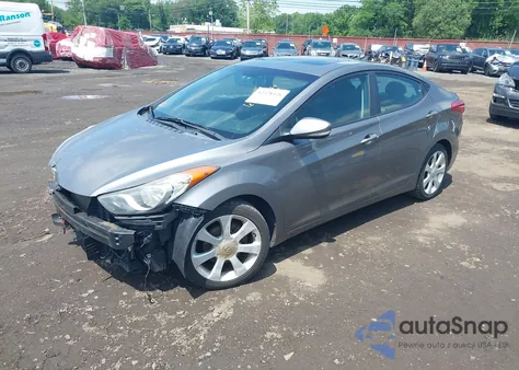 2011 Hyundai Elantra Limited из США, поврежденный, VIN 5NPDH4AEXBH046338